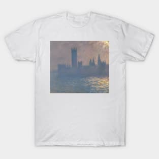 Houses of Parliament, Sunlight Effect by Claude Monet T-Shirt